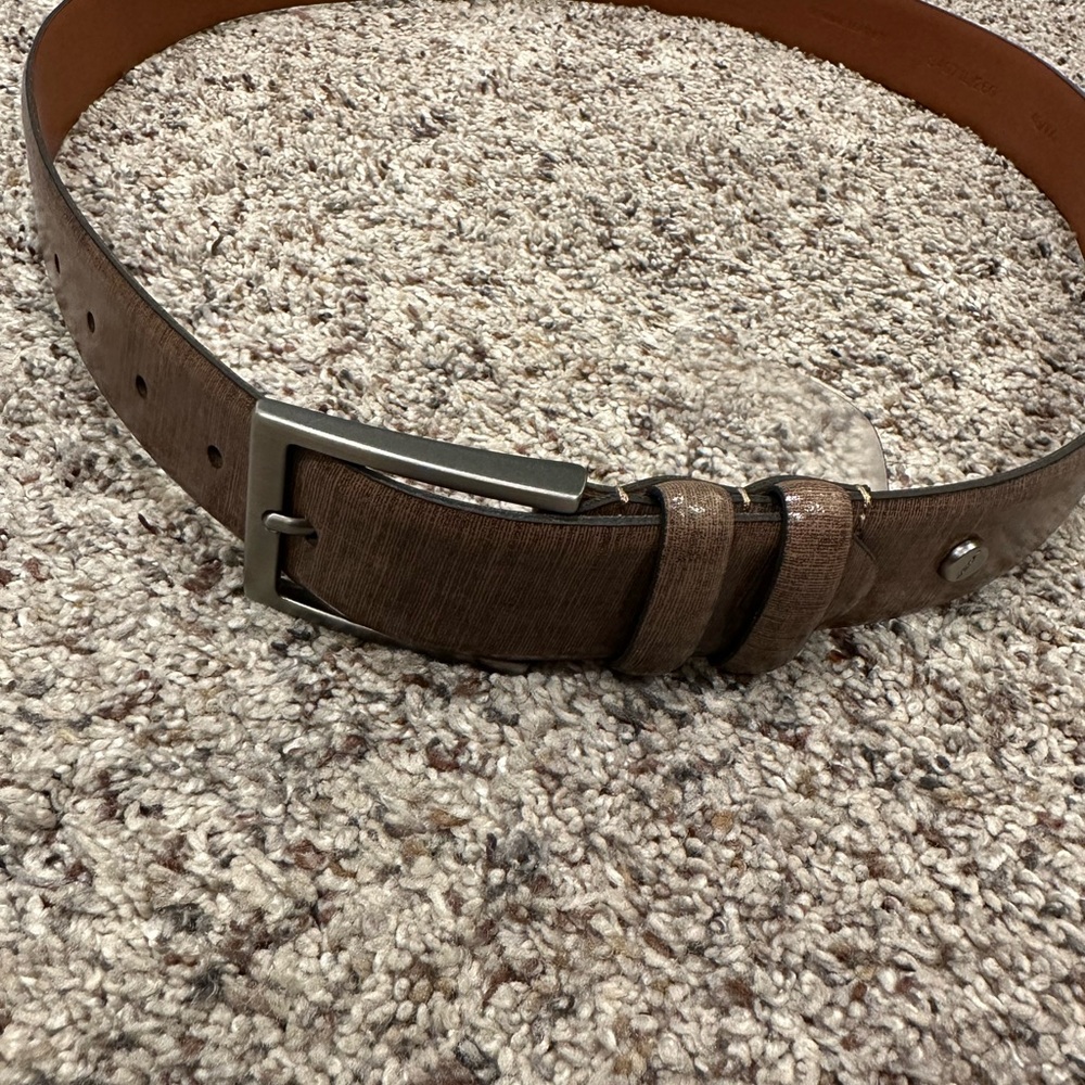Boconi Men's Brown Leather Belt